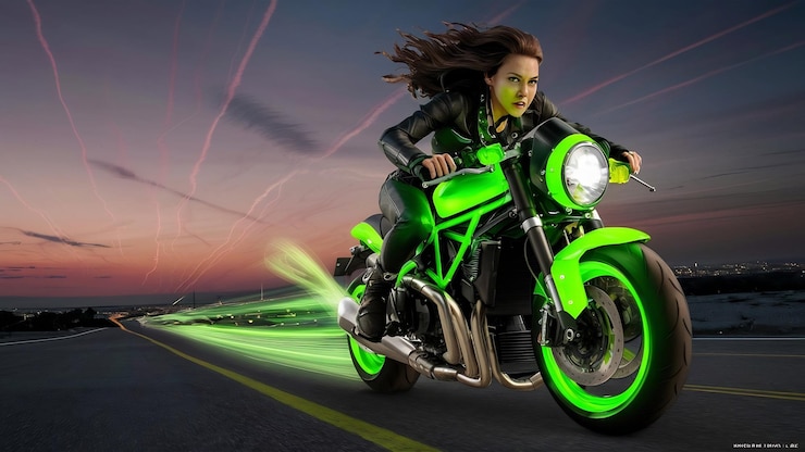 Kinetic Green Harley Kinetic Green Harley